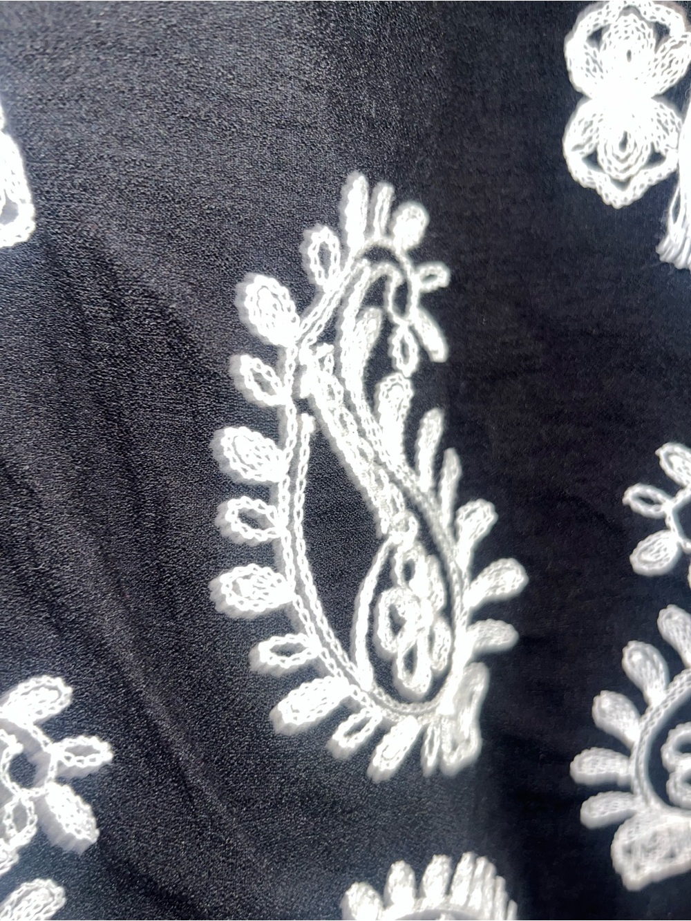 Blooming Jelly Black & White Embroidered V-Neck Swim Cover-Up Dress. NWOT - Picture 11 of 13